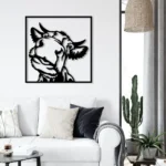 Nature Outdoors Metal Sign Cow Farmhouse 1