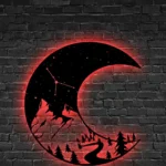 Nature Outdoors Metal Sign Crescent Moon 1