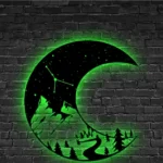 Nature Outdoors Metal Sign Crescent Moon 1