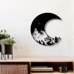 Nature Outdoors Metal Sign Crescent Moon 1