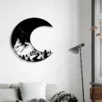 Nature Outdoors Metal Sign Crescent Moon 1
