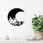 Nature Outdoors Metal Sign Crescent Moon 1