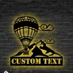 Nature Outdoors Metal Sign Custom Air Balloon 1