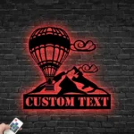 Nature Outdoors Metal Sign Custom Air Balloon 1