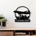 Nature Outdoors Metal Sign Custom Airplane Mountain 1