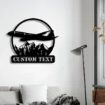 Nature Outdoors Metal Sign Custom Airplane Mountain 1