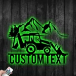 Nature Outdoors Metal Sign Custom Backhoe Loader Truck 1