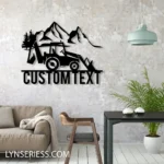 Nature Outdoors Metal Sign Custom Backhoe Loader Truck 1