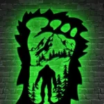 Nature Outdoors Metal Sign Custom Big Foot 1