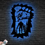 Nature Outdoors Metal Sign Custom Big Foot 1