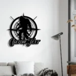 Nature Outdoors Metal Sign Custom Bigfoot With Compass 1