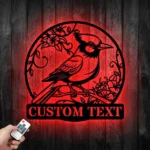 Nature Outdoors Metal Sign Custom Blue Jay Bird 1