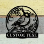 Nature Outdoors Metal Sign Custom Blue Jay Bird 1