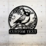 Nature Outdoors Metal Sign Custom Blue Jay Bird 1