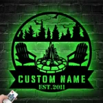 Nature Outdoors Metal Sign Custom Campsite Forest 1