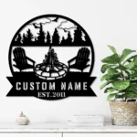 Nature Outdoors Metal Sign Custom Campsite Forest 1