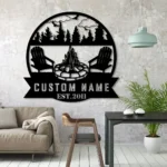 Nature Outdoors Metal Sign Custom Campsite Forest 1