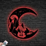 Nature Outdoors Metal Sign Custom Crescent Moon Camping 1