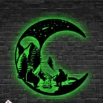 Nature Outdoors Metal Sign Custom Crescent Moon Camping 1