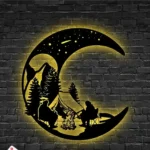 Nature Outdoors Metal Sign Custom Crescent Moon Camping 1