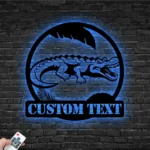 Nature Outdoors Metal Sign Custom Crocodile 1