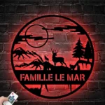 Nature Outdoors Metal Sign Custom Deer Outdoor 1