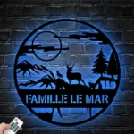 Nature Outdoors Metal Sign Custom Deer Outdoor 1