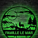 Nature Outdoors Metal Sign Custom Deer Outdoor 1