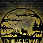 Nature Outdoors Metal Sign Custom Deer Outdoor 1