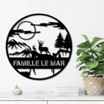 Nature Outdoors Metal Sign Custom Deer Outdoor 1