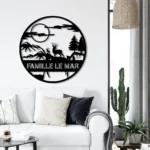 Nature Outdoors Metal Sign Custom Deer Outdoor 1