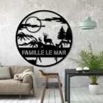 Nature Outdoors Metal Sign Custom Deer Outdoor 1