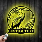 Nature Outdoors Metal Sign Custom Egrets Bird 1