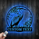 Nature Outdoors Metal Sign Custom Egrets Bird 1