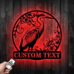 Nature Outdoors Metal Sign Custom Egrets Bird 1