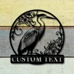 Nature Outdoors Metal Sign Custom Egrets Bird 1