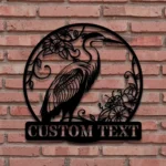 Nature Outdoors Metal Sign Custom Egrets Bird 1