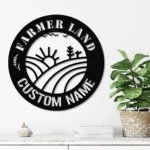 Nature Outdoors Metal Sign Custom Farm Land 1