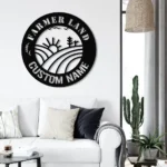 Nature Outdoors Metal Sign Custom Farm Land 1