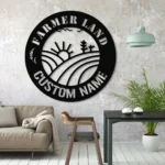 Nature Outdoors Metal Sign Custom Farm Land 1