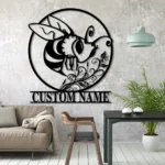 Nature Outdoors Metal Sign Custom Floral Bee 1