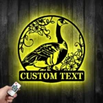 Nature Outdoors Metal Sign Custom Goose 1