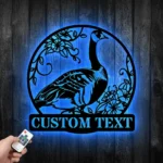 Nature Outdoors Metal Sign Custom Goose 1