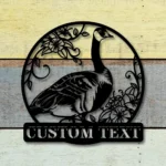 Nature Outdoors Metal Sign Custom Goose 1