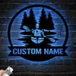 Nature Outdoors Metal Sign Custom Kayak Lake Life 1
