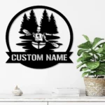 Nature Outdoors Metal Sign Custom Kayak Lake Life 1
