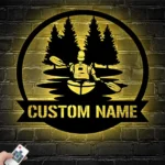 Nature Outdoors Metal Sign Custom Kayak Lake Life 1