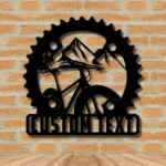 Nature Outdoors Metal Sign Custom Mountain Bike 1