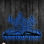 Nature Outdoors Metal Sign Custom Mountain Book 1