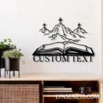 Nature Outdoors Metal Sign Custom Mountain Book 1